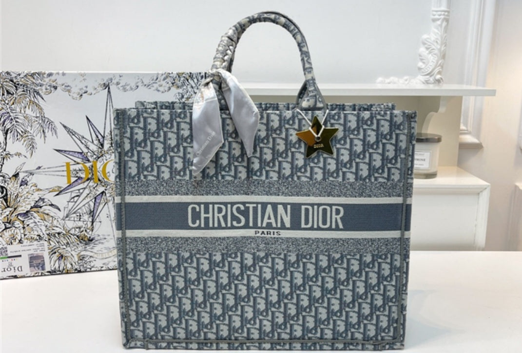 Dior book tote bag large