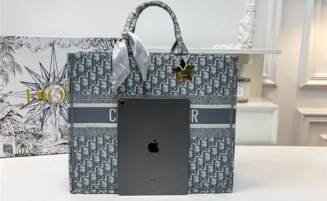 Dior book tote bag large
